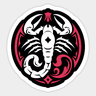 Vintage Scorpio Zodiac Symbol // Proud Scorpio Horoscope Sign Astrology Sticker